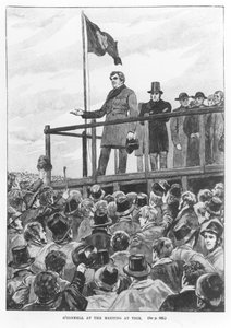 Daniel O&39;Connel（1775-1847）在Trim的会议上 作者 英语学校